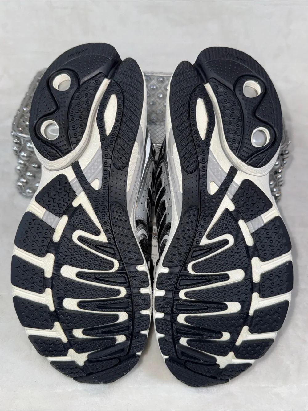 ✨👟 Adidas Adistar Control 5 J Black Silver Sz 4 Youth/Wmns 5.5  KI8733 NWT 🖤⚡
